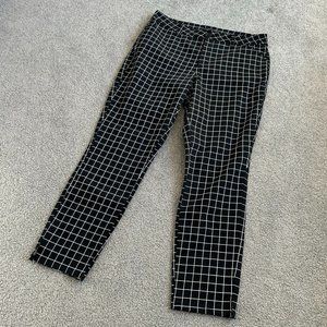 - Not Your Daughter's Jeans Ankle Pants Checkered Black & White US 10   - 1G1145